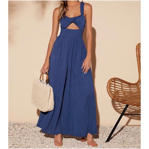 BellanBlue Pants - Boho Cut out Casual Wide Leg Jumper Jumpsuit